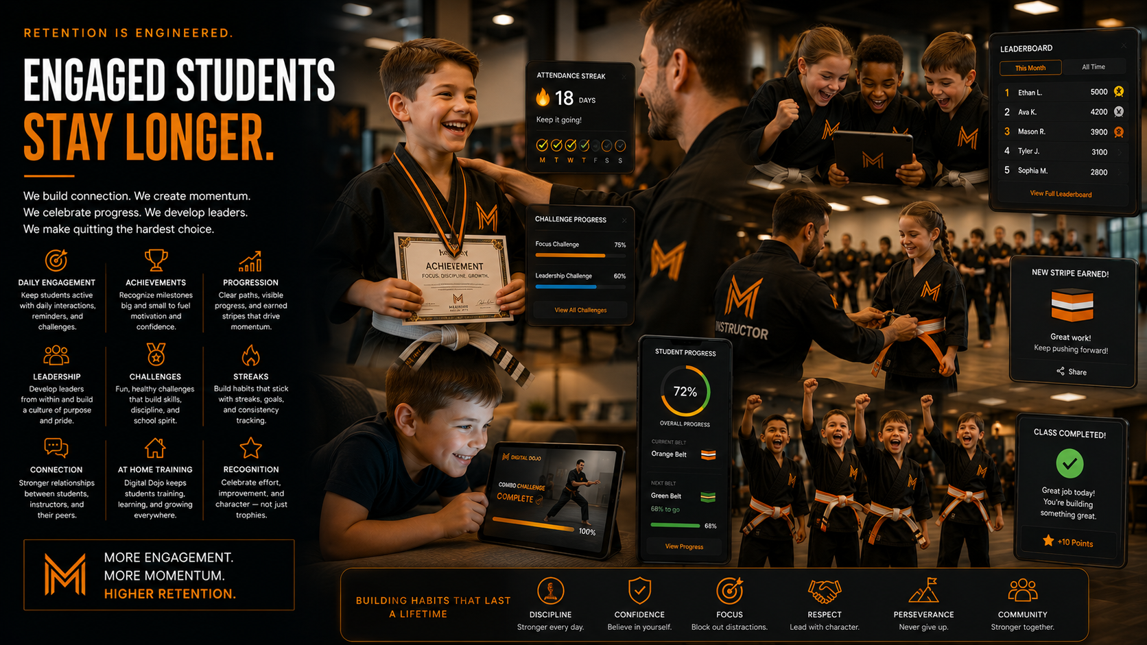 Student engagement and retention systems